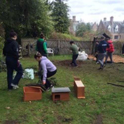 ECO GARDEN CREATED BY RECYCLED MATERIALS